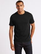 Marks & Spencer 2 Pack Slim Fit Crew Neck T-shirts White/black