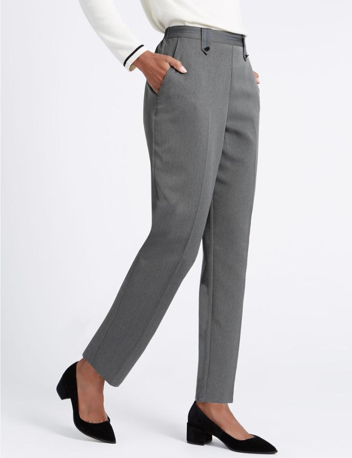 Marks & Spencer Straight Leg Trousers Petrol