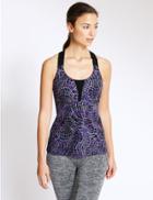 Marks & Spencer High Impact Fitted Non Wired Vest Black Mix