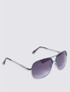 Marks & Spencer Square Aviator Sunglasses Gunmetal