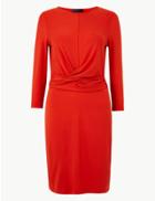 Marks & Spencer Jersey Bodycon Mini Dress Burnt Orange