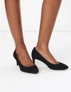 Marks & Spencer Wide Fit Suede Stiletto Heel Court Shoes