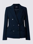 Marks & Spencer Classic Double Breasted Blazer Navy