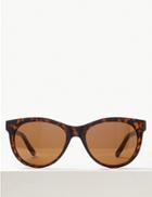 Marks & Spencer Oval Sunglasses Brown Mix
