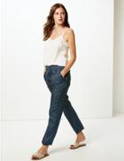 Marks & Spencer Slim Leg Trousers Khaki