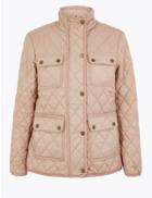 Marks & Spencer Quilted Utility Coat Oyster