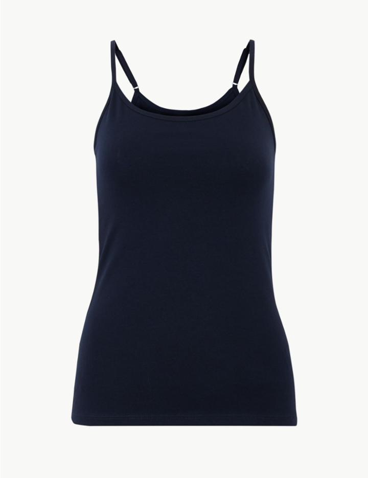 Marks & Spencer Fitted Camisole Top Navy