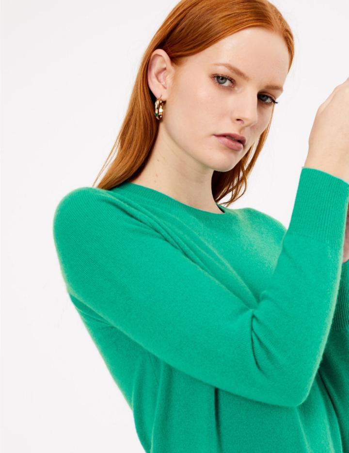 Marks & Spencer Pure Cashmere Round Neck Jumper Rich Aqua