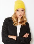 Marks & Spencer Spongy Beanie Hat Yellow