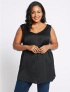 Marks & Spencer Curve V-neck Longline Camisole Top Black