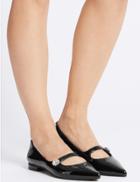 Marks & Spencer Point Pump Shoes With Insolia Flex&reg; Black