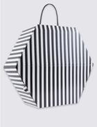 Marks & Spencer Monochrome Striped Hat Box Black Mix