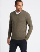 Marks & Spencer Pure Merino Wool Jumper Taupe