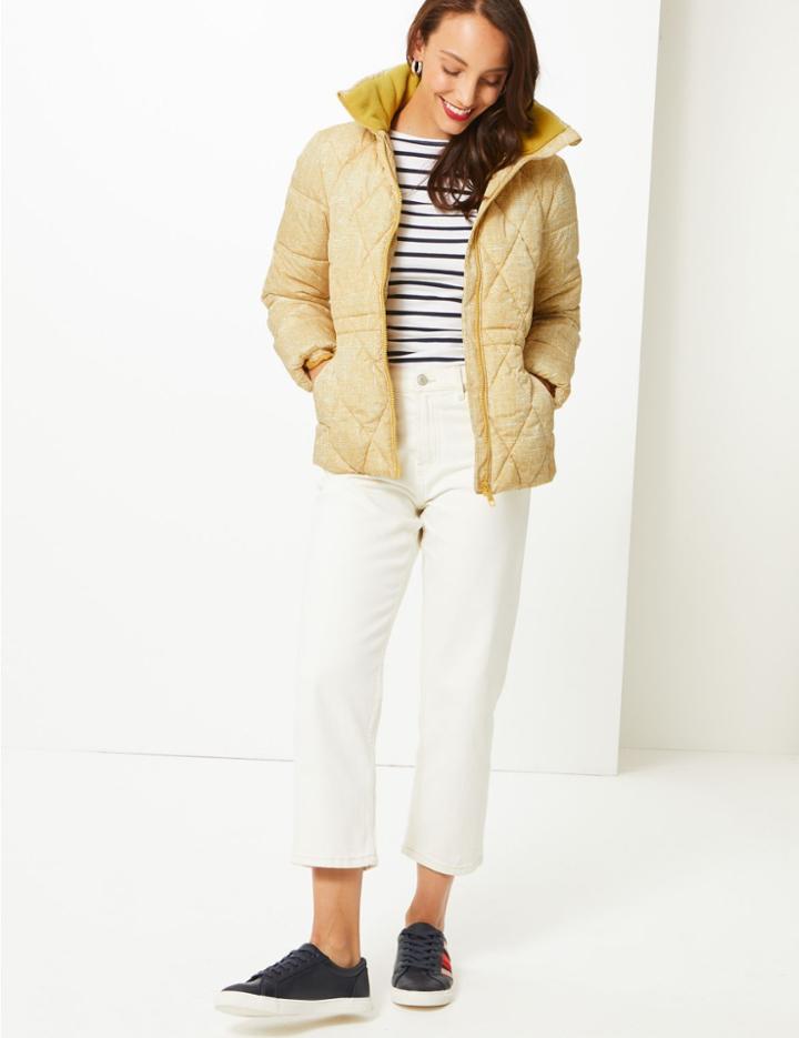 Marks & Spencer Padded Jacket Honey Mix