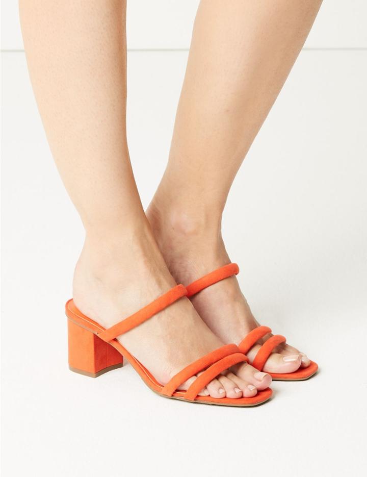 Marks & Spencer Two Band Sandals Orange