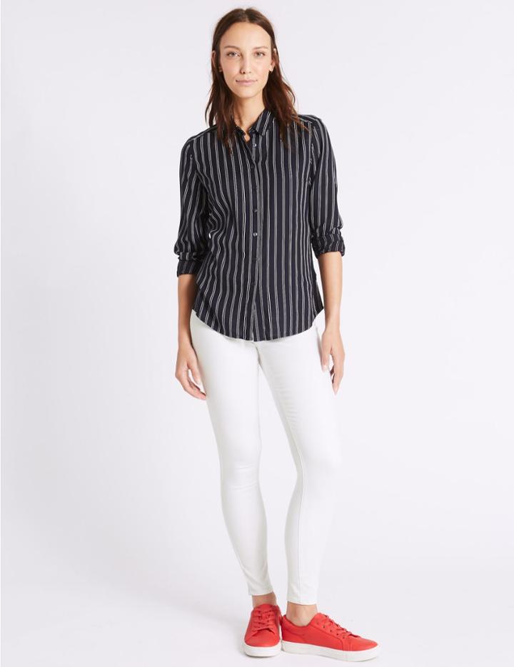 Marks & Spencer Cotton Rich Jeggings Soft White