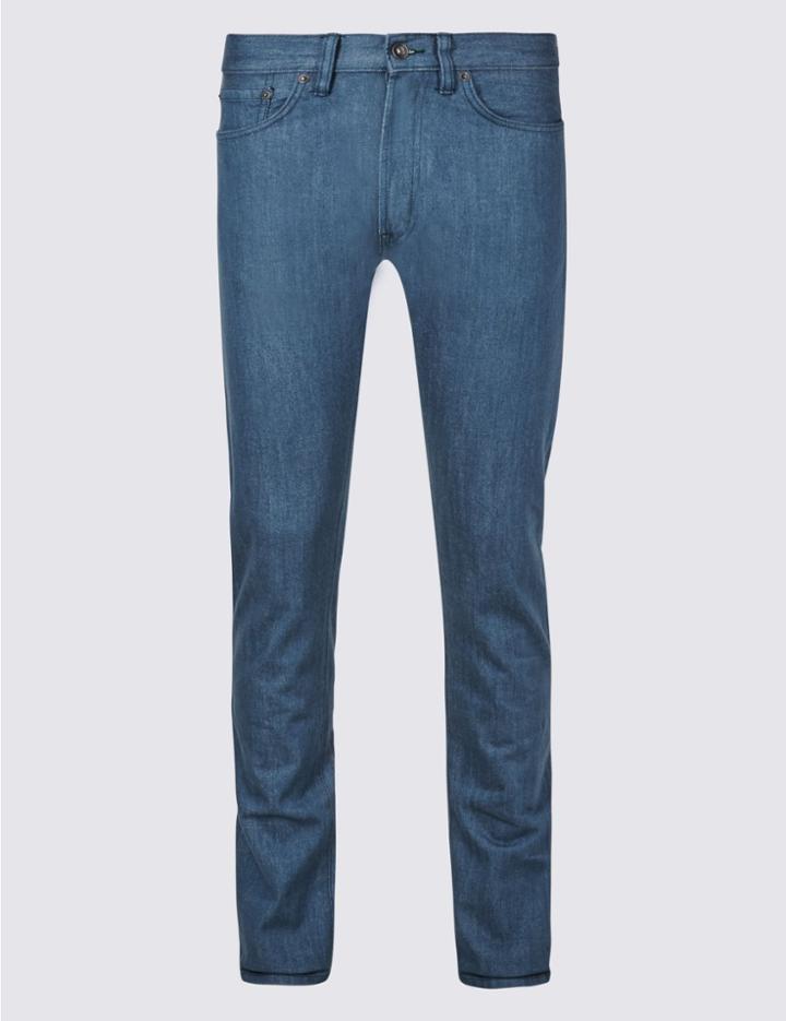 Marks & Spencer Slim Fit Selvedge Jeans Blue