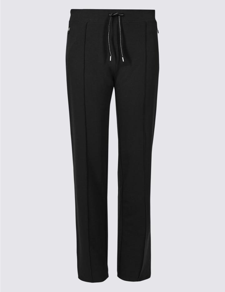 Marks & Spencer Straight Leg Joggers Black