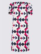 Marks & Spencer Petite Geometric Print Tunic Dress Multi