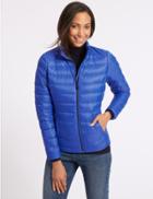 Marks & Spencer Lightweight Down & Feather Jacket Royal Blue