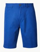 Marks & Spencer Super Light Weight Chino Shorts Bright Blue