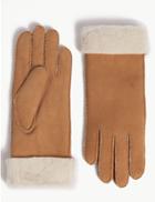 Marks & Spencer Leather Gloves Biscuit