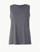Marks & Spencer Relaxed Fit Vest Top Charcoal