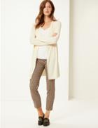 Marks & Spencer Open Front Cardigan Cream