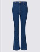 Marks & Spencer Mid Rise Flared Jeans Medium Blue