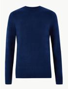 Marks & Spencer Stripe Texture Jumper Royal Blue