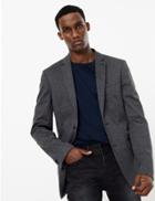 Marks & Spencer Skinny Fit Textured Jacket Charcoal