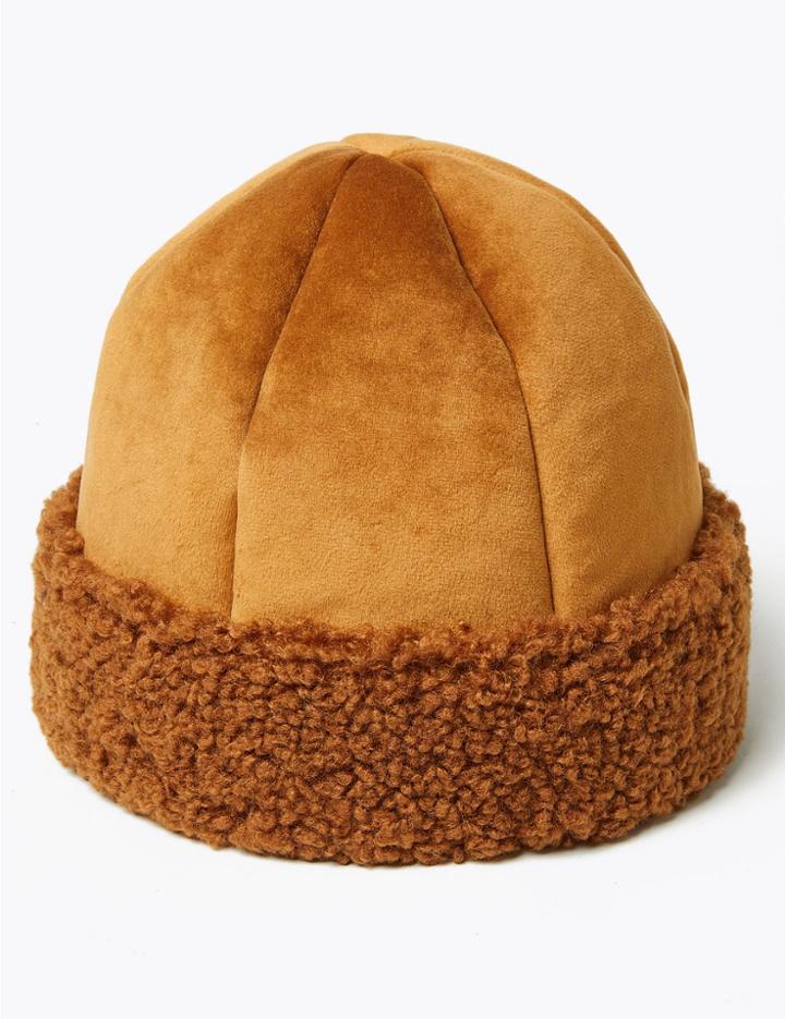 Marks & Spencer Shearling Cossack Hat Ginger