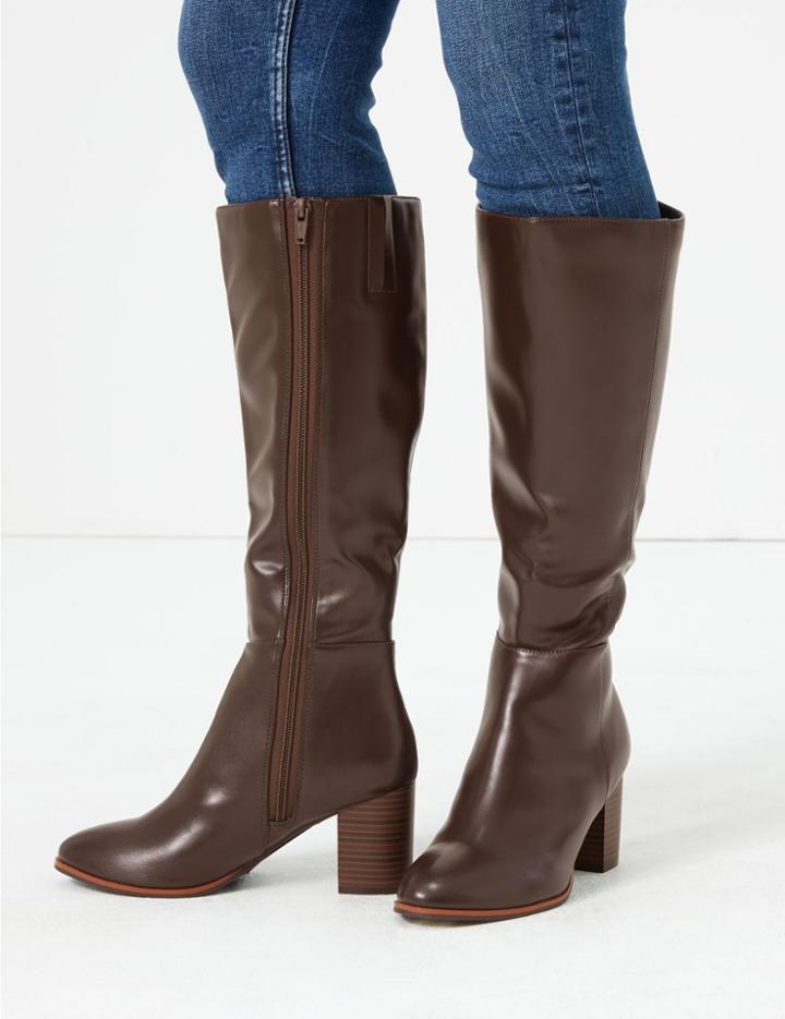 Marks & Spencer Block Heel Knee Boots