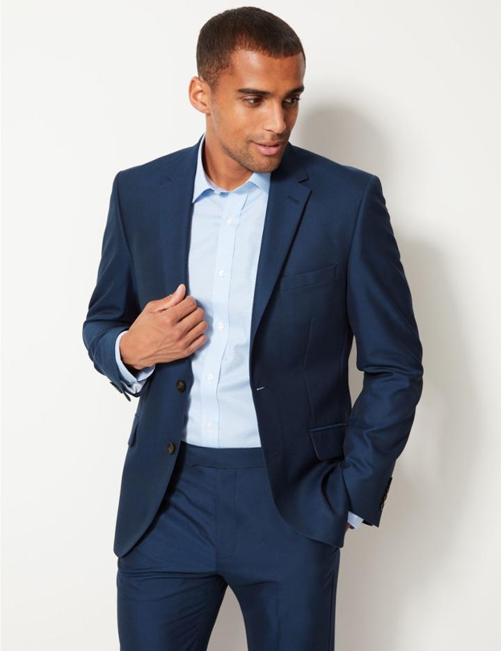 Marks & Spencer Indigo Tailored Fit Jacket