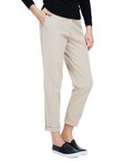 Marks & Spencer Cotton Rich Straight Leg Chinos Almond
