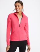 Marks & Spencer Panelled Fleece Jacket Hot Pink