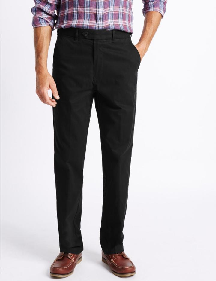 Marks & Spencer Cotton Rich Chinos Black