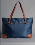 Marks & Spencer Double Handle Large Tote Bag Navy Mix