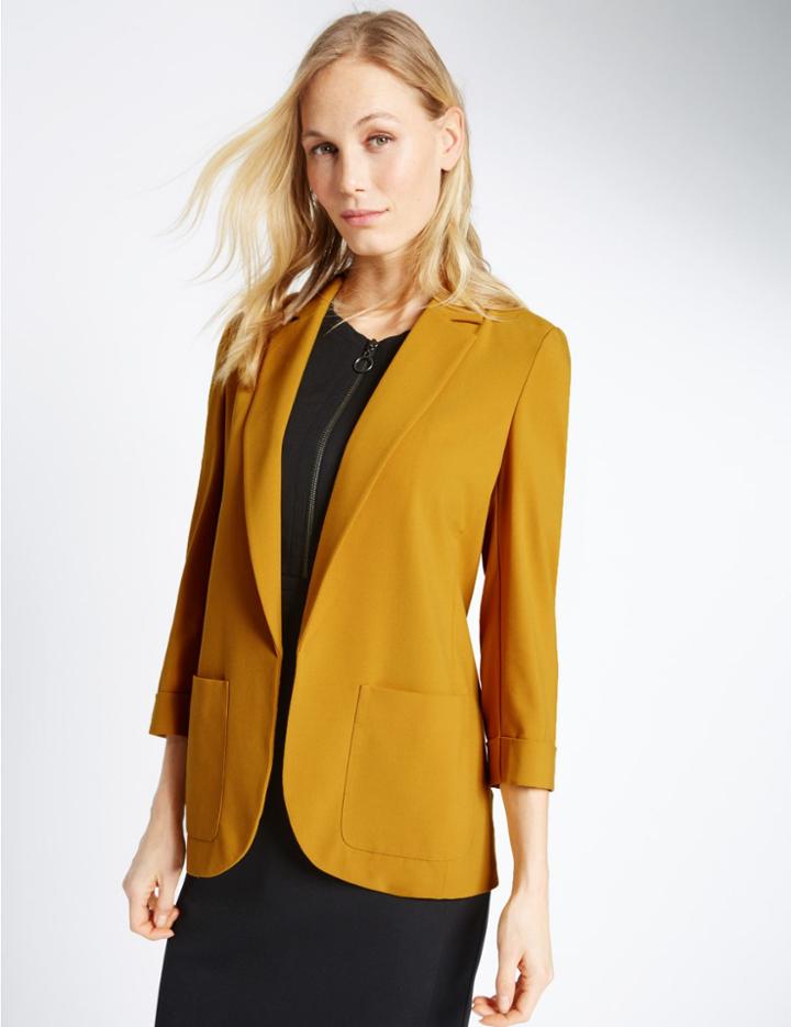 Marks & Spencer Patch Pocket Jacket Dark Gold