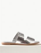 Marks & Spencer Asymmetric Mule Sandals Metallic