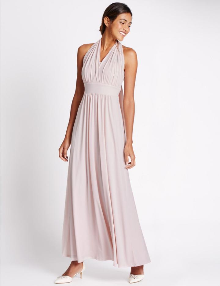 Marks & Spencer Multiway Strap Maxi Dress Blush Pink