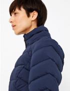 Marks & Spencer Quilted & Padded Jacket Navy