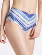 Marks & Spencer Striped High Waist Bikini Bottoms Multi