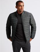 Marks & Spencer Down & Feather Jacket With Stormwear&trade; Light Grey Mix