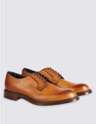 Marks & Spencer Leather Derby Lace-up Shoes Tan