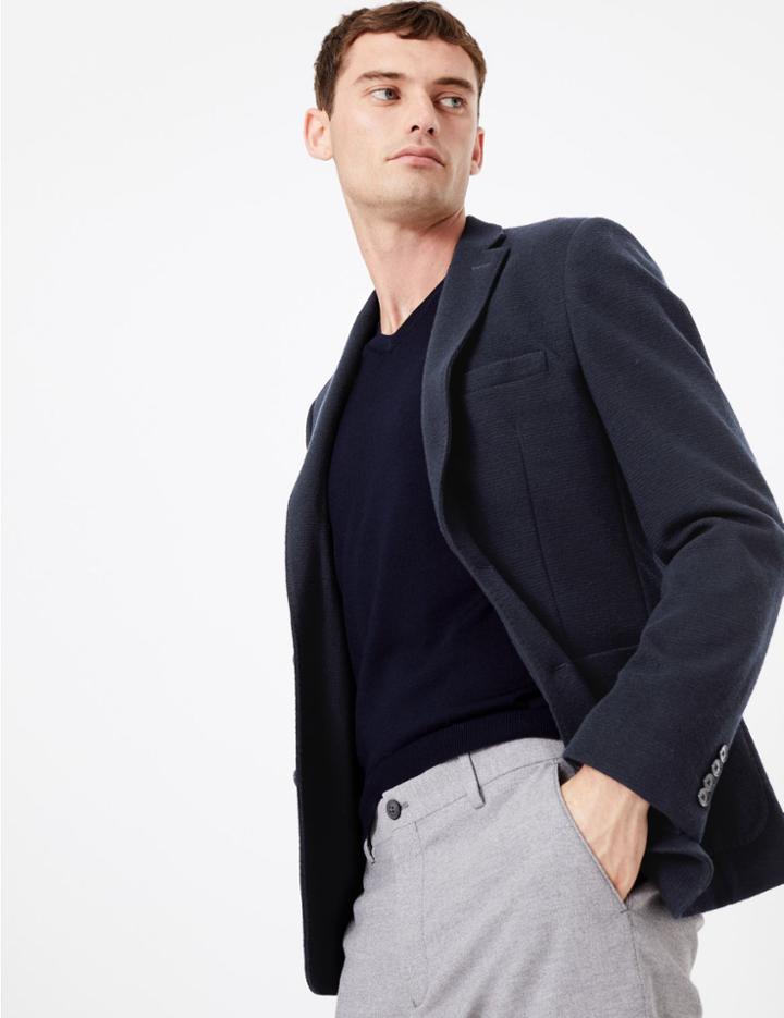 Marks & Spencer Textured Slim Fit Jacket