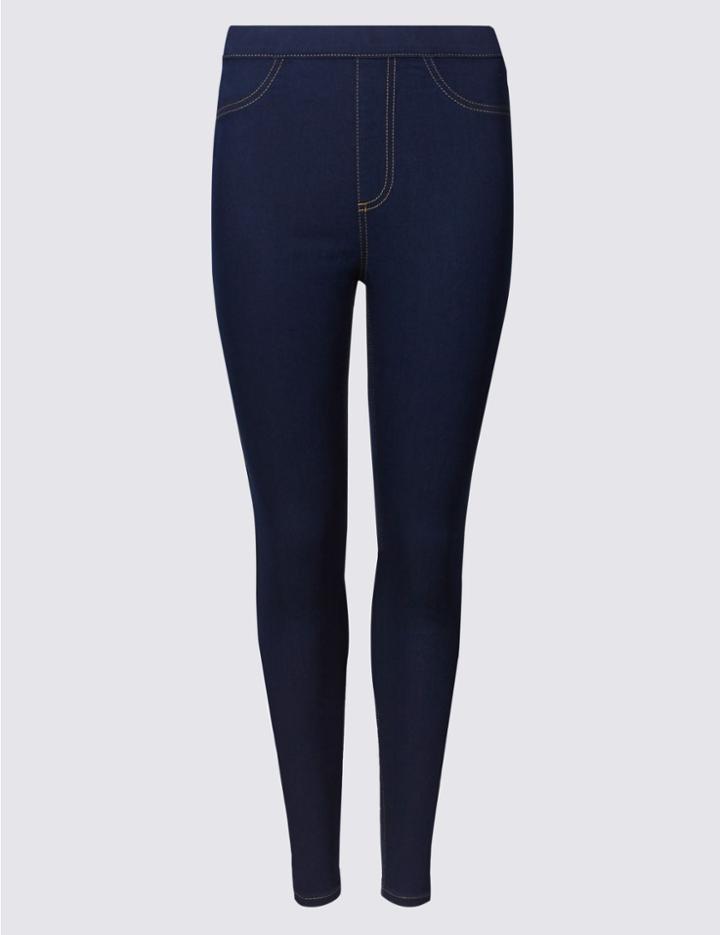 Marks & Spencer Petite Cotton Rich Jeggings Indigo