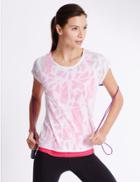 Marks & Spencer Double Layer Tee Pink Mix