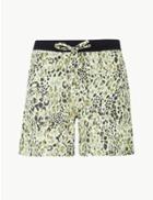 Marks & Spencer Animal Print Casual Shorts Black Mix