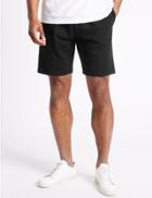Marks & Spencer Cotton Rich Sweat Shorts Black C